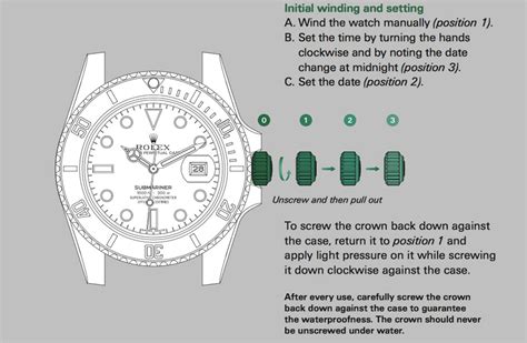 setting rolex counter clockwise|rolex watch setting time.